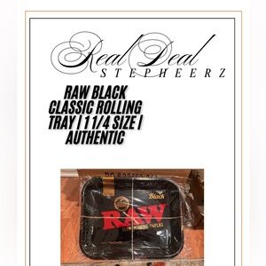 Large RAW Black Classic Rolling Tray